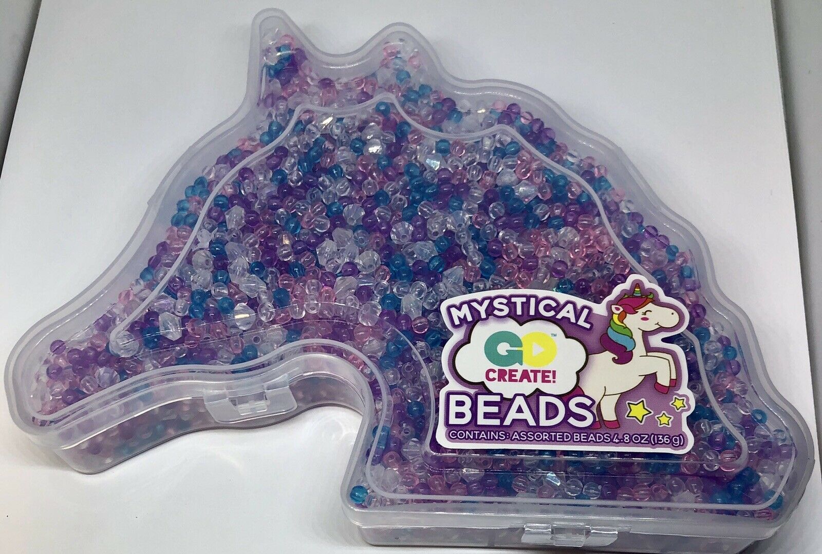 Mystical Unicorn Go Create Beads, Assorted Round Beads 4.8 Oz Crafts, Kids