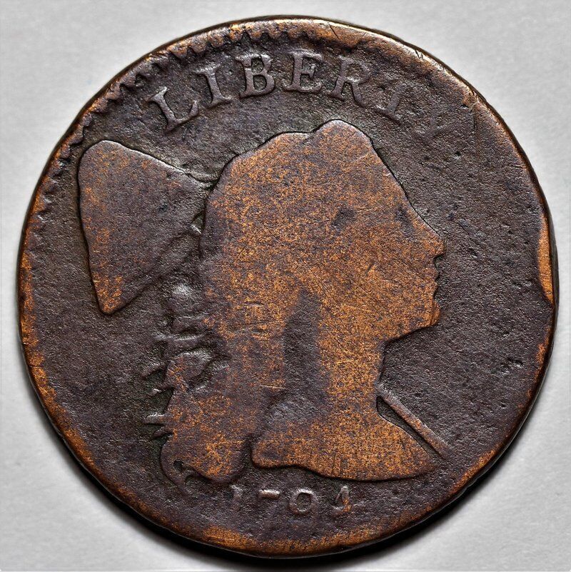1794 Liberty Cap Large Cent - Head of 1794 - US 1c Copper Penny Coin - L20