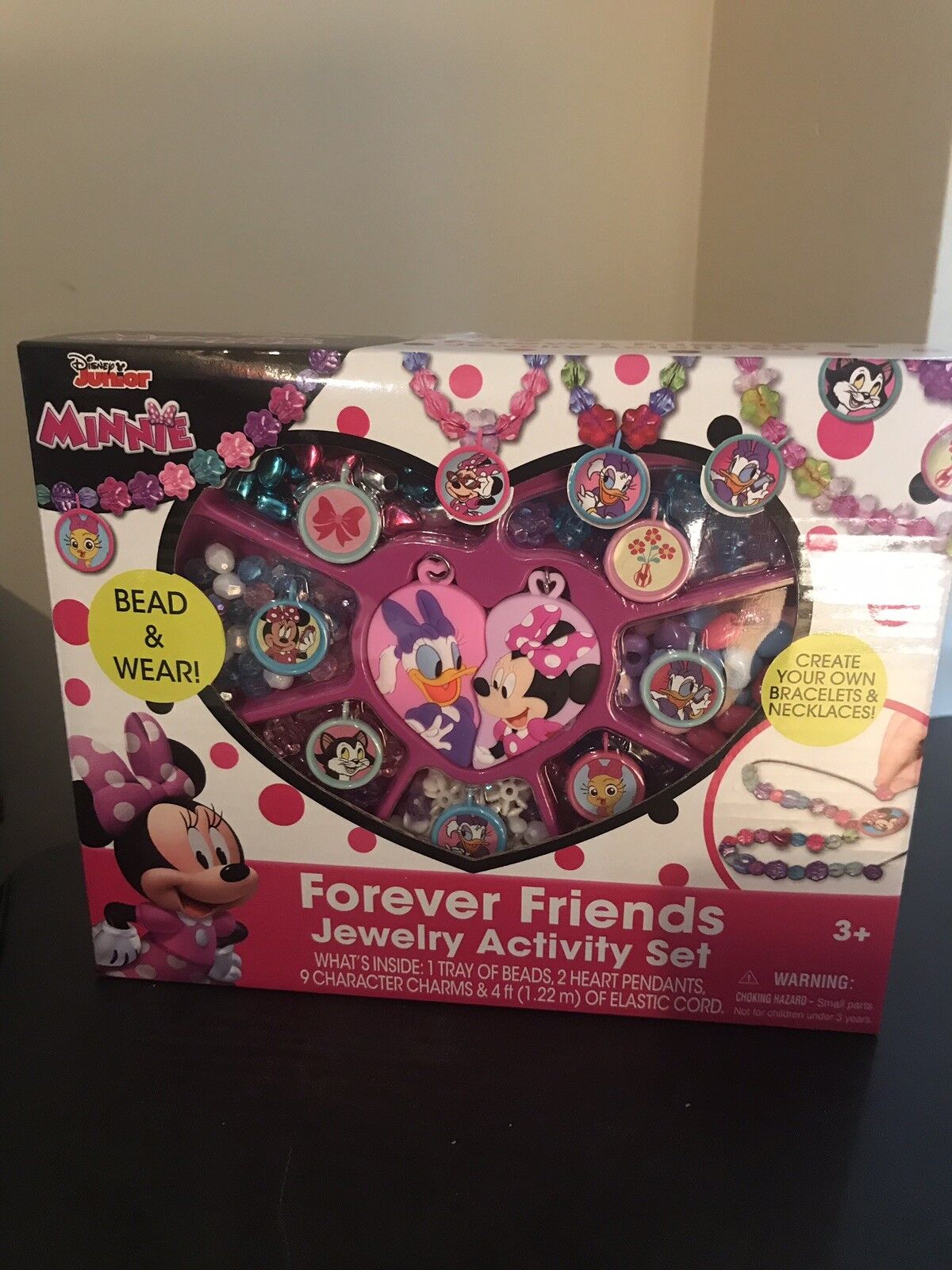 Disney Junior Minnie Forever Friends Jewelry Box Kit Activity Play Set Gift(New)